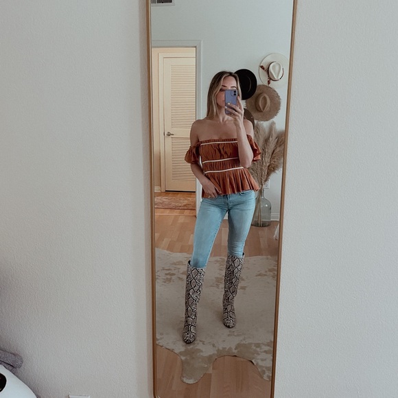 Rust vintage Free People Top NWT - Picture 3 of 6